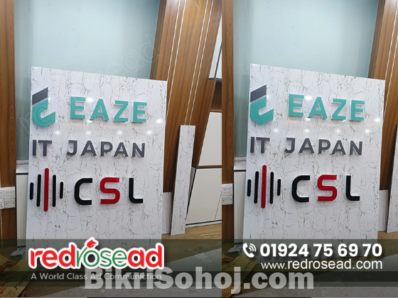 ACRYLIC LED LOGO SIGNAGE FOR IT COMPANY